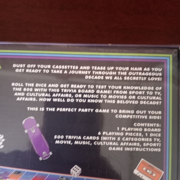 Awesome 80's Trivia Board Game New in Package - Picture 4 of 6